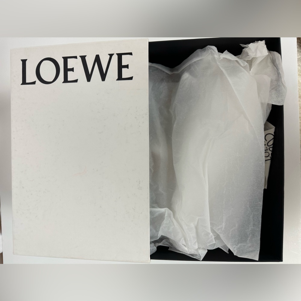 Loewe Caramel Brown Suede and Leather Mule Slide Sandals Sz 38 - Picture 9 of 9
